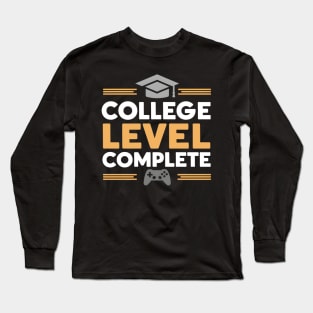 Funny Video Gamer College Graduation 2024 Gamer Grad Long Sleeve T-Shirt